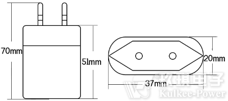 直插式手機(jī)充電適配器