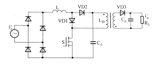 基本BOOST單級隔離式PFC變換器