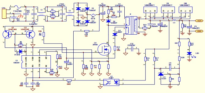 電視機(jī)用開(kāi)關(guān)電源適配器電路技術(shù)介紹